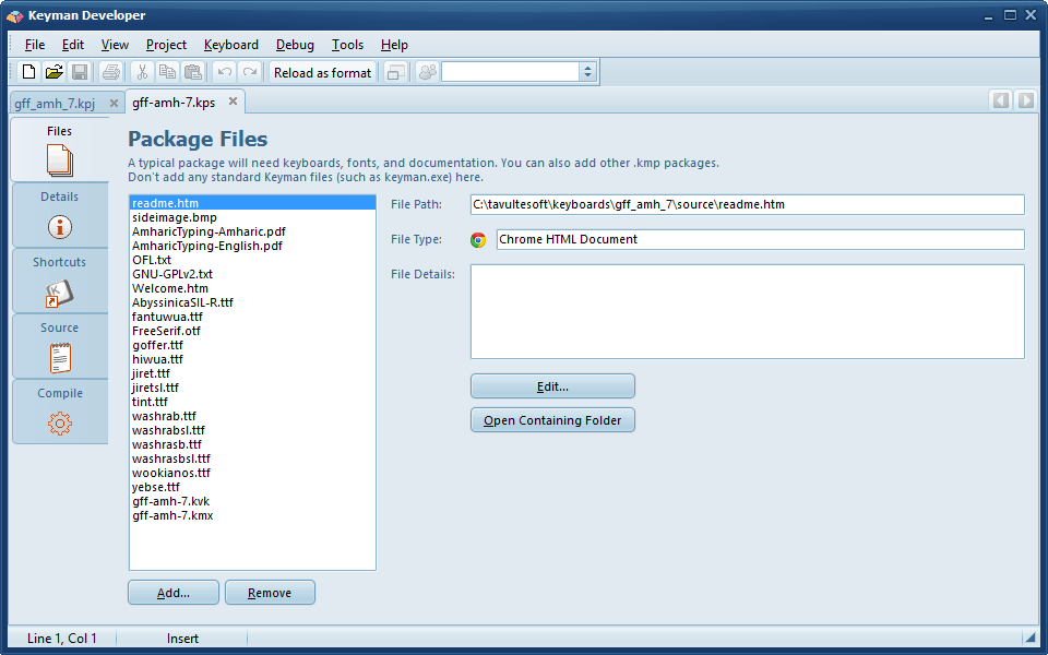 Package File Editor