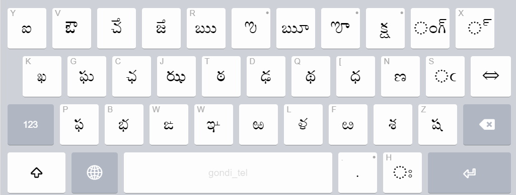 telugu keyboard on iphone