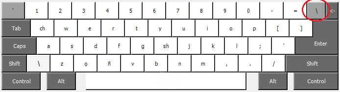 Backward-L Keyboard