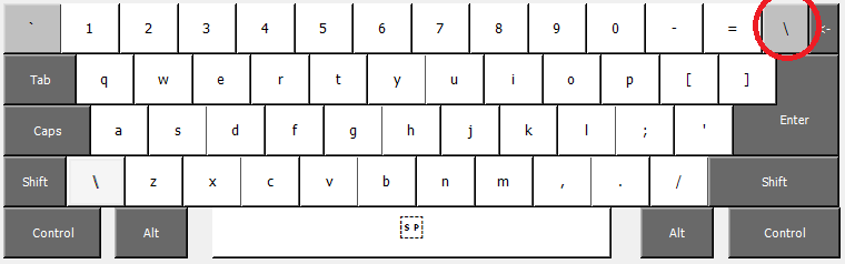 Backward-L Keyboard