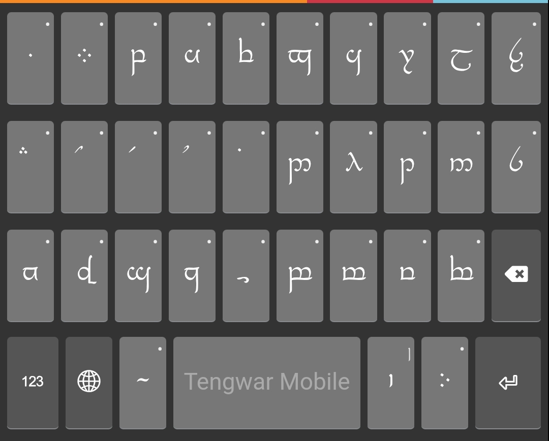 Mobile Keyboard Layout