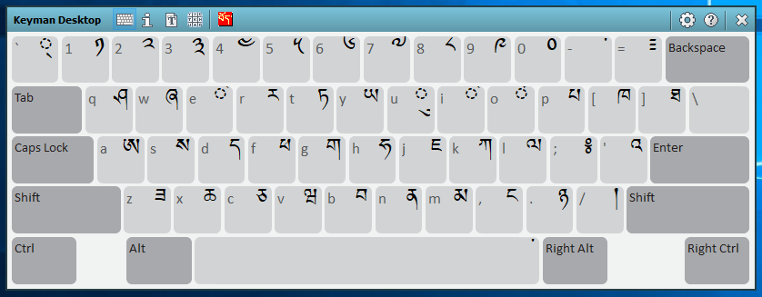 Keyman Toolbox - On Screen Keyboard