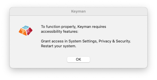 Keyman Security Prompt