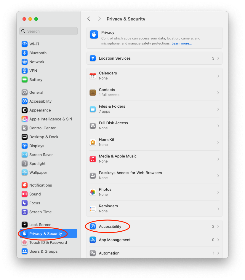 System Settings